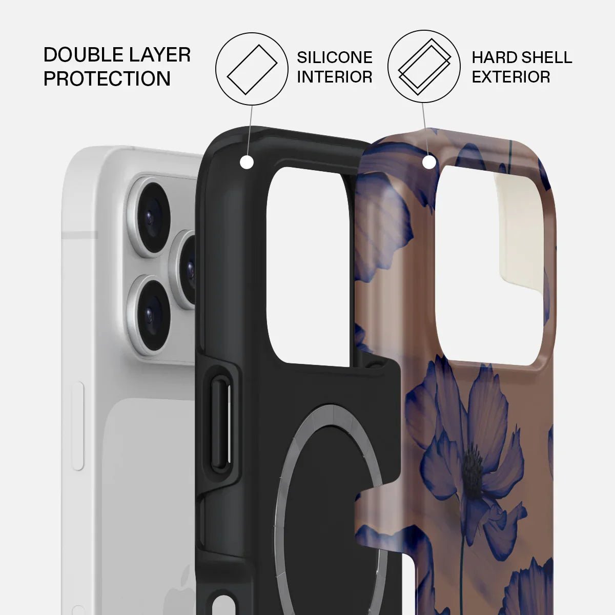 Burga iPhone 17 Pro - Fashion Tough MagSafe - Σκληρή Θήκη με MagSafe - Velvet Night