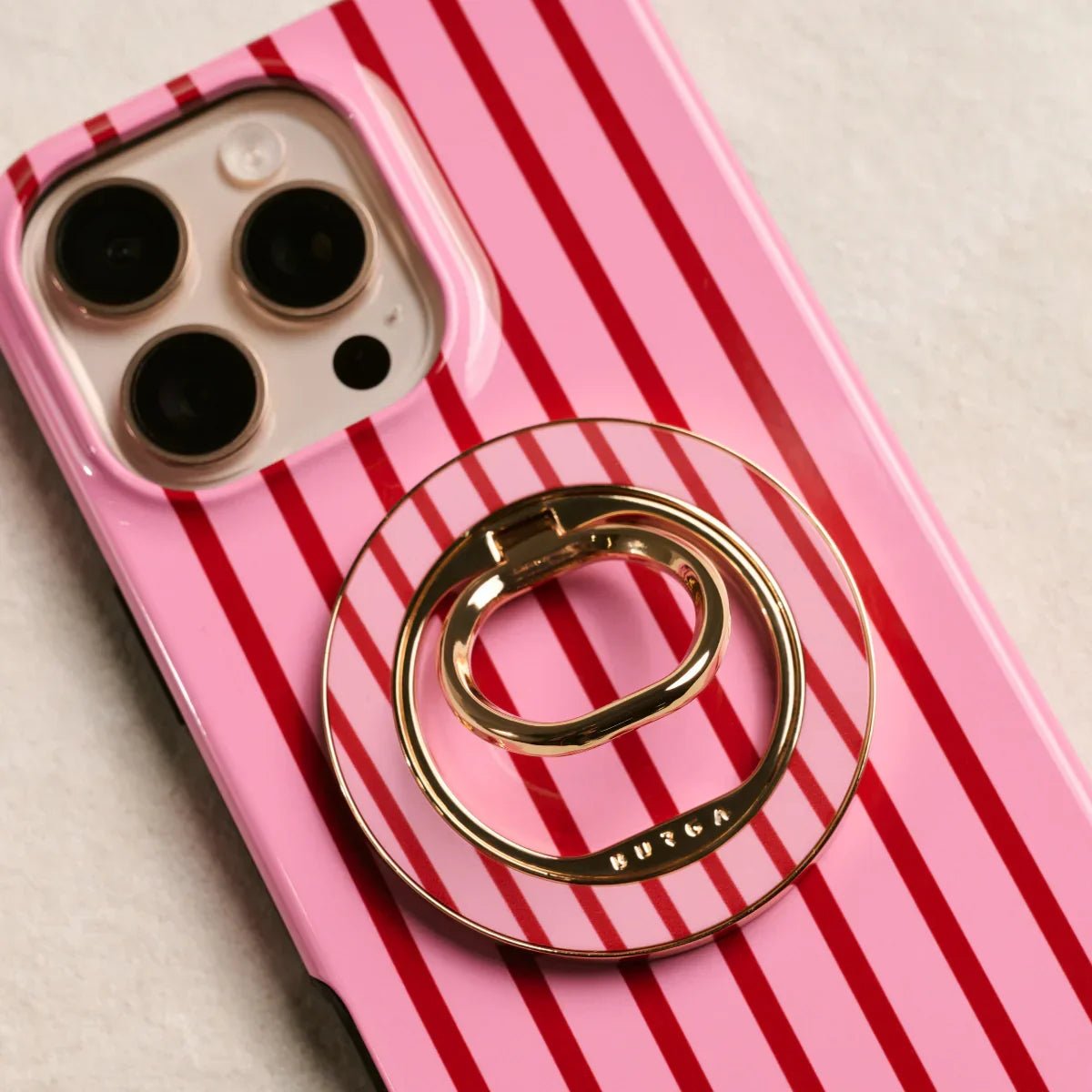 Burga Magnetic Ring Holder - Μαγνητικό Δαχτυλίδι Συγκράτησης Κινητού - Gold - Favorite Bikini