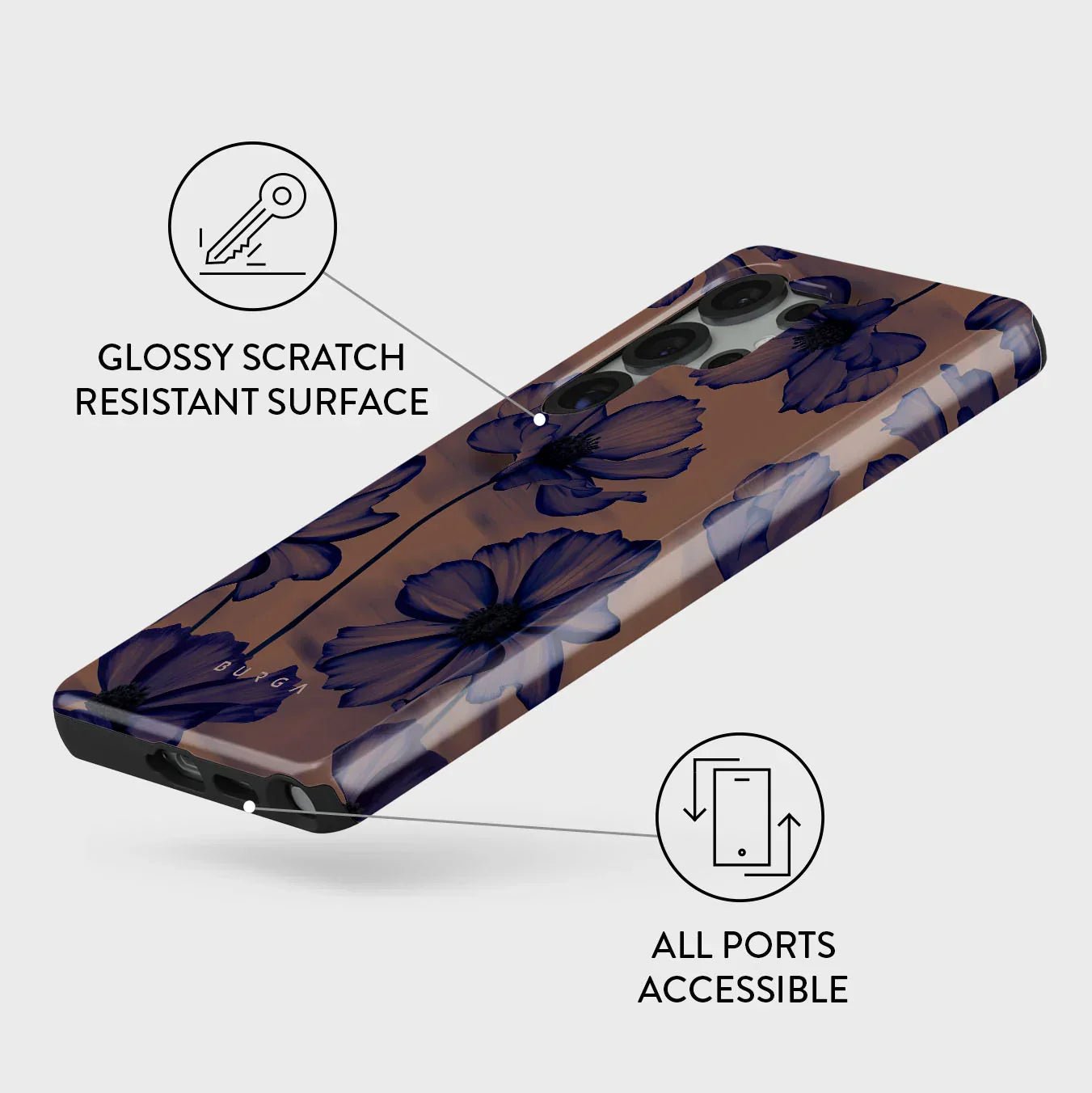 Burga Samsung Galaxy S25 Ultra - Fashion Tough MagSafe - Σκληρή Θήκη με MagSafe - Velvet Night