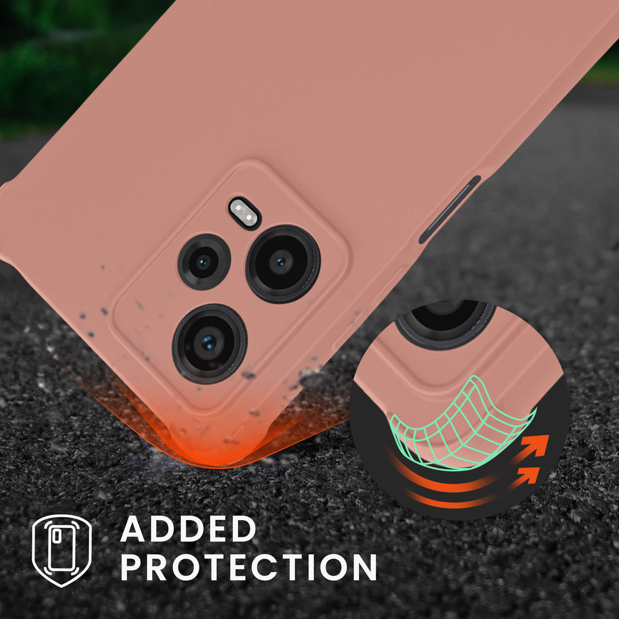 KW Xiaomi Redmi Note 12 Pro Θήκη Σιλικόνης TPU με Λουράκι - Mother Of Pearl - 60719.154