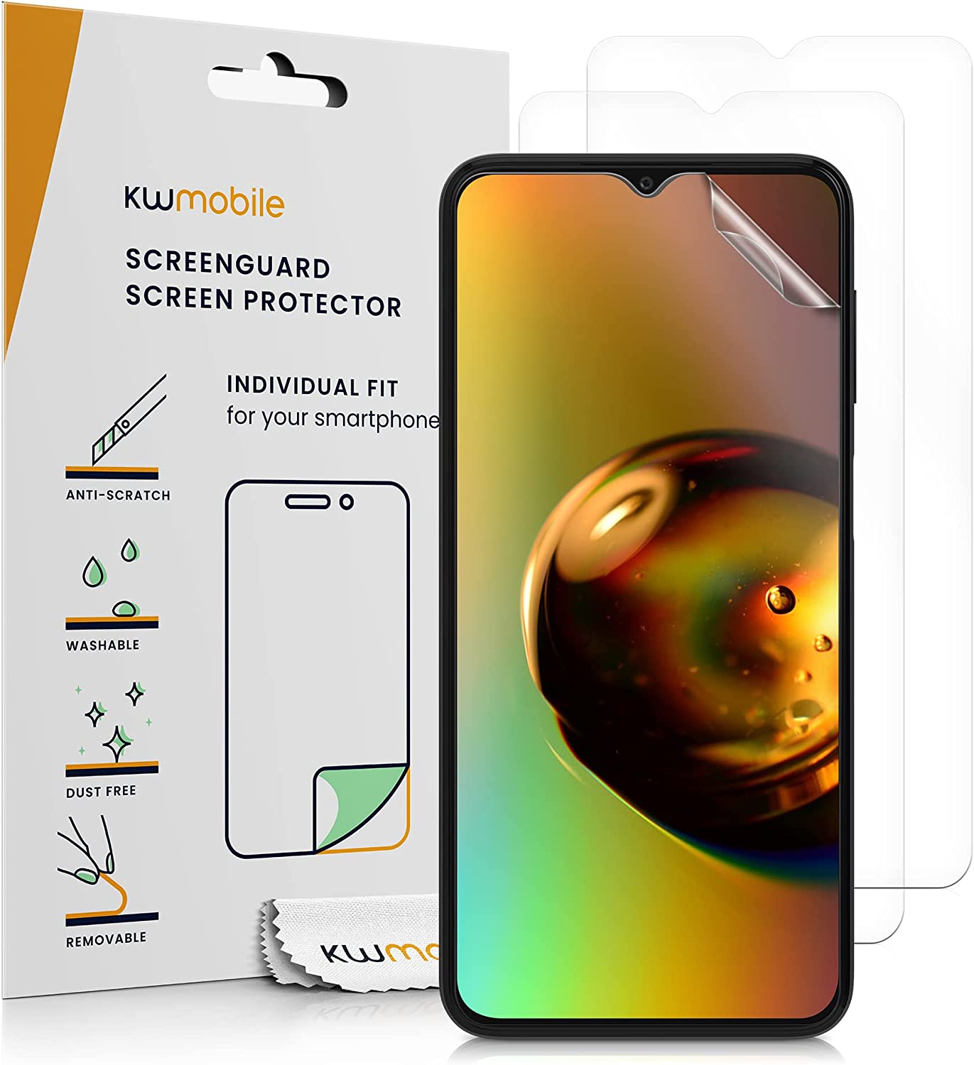 KW Samsung Galaxy A23 5G - 3 Μεμβράνες Προστασίας Οθόνης - Διάφανες - 57867.1