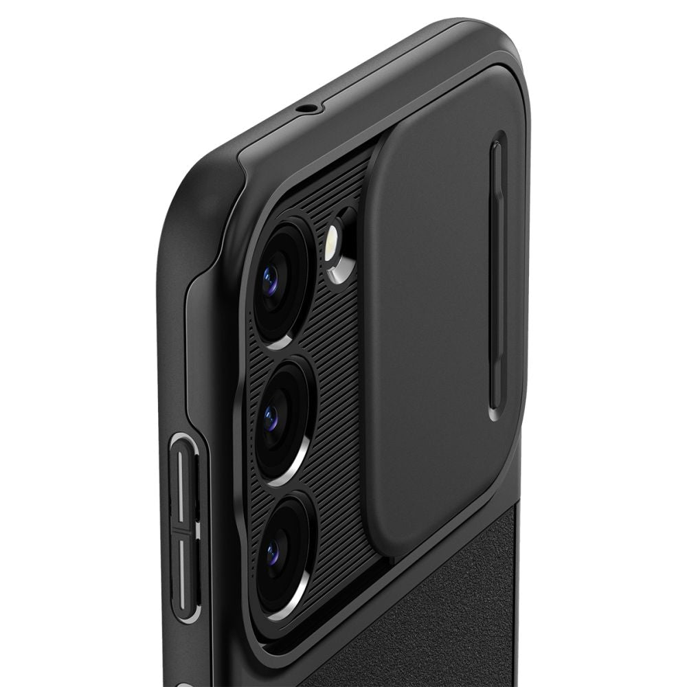 Spigen Samsung Galaxy S23+ Optik Armor Θήκη Σιλικόνης με Κάλυμμα για την Κάμερα - Black