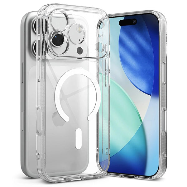 Ringke iPhone 17 Pro - Fusion Magnetic - Σκληρή Θήκη με Πλαίσιο Σιλικόνης και MagSafe - Διάφανη