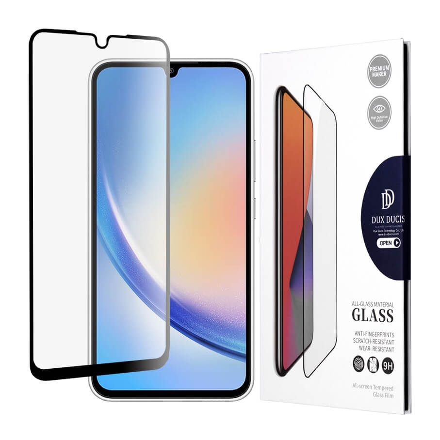 Dux Ducis Samsung Galaxy A34 5G 9D 9H Full Screen Case Friendly Tempered Glass Αντιχαρακτικό Γυαλί Οθόνης - Black