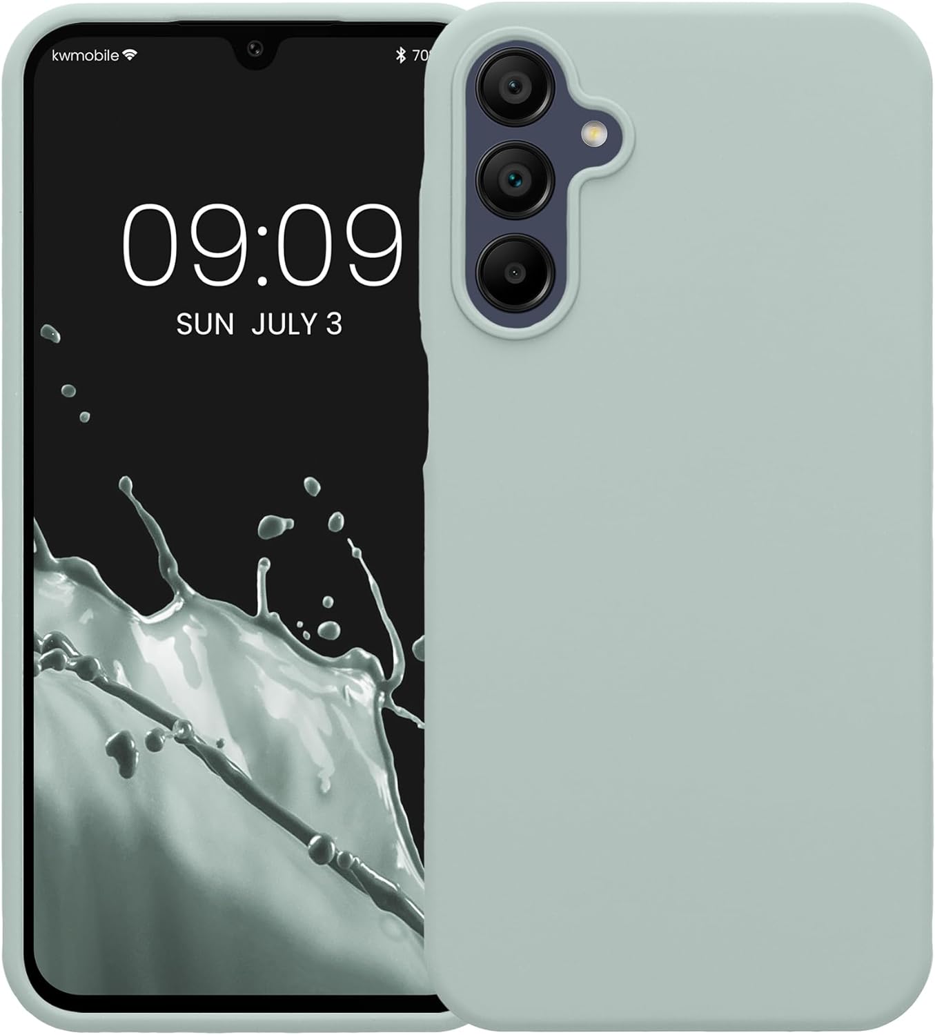 KW Samsung Galaxy A15 4G / A15 5G Θήκη Σιλικόνης Rubberized TPU - Cool Mint