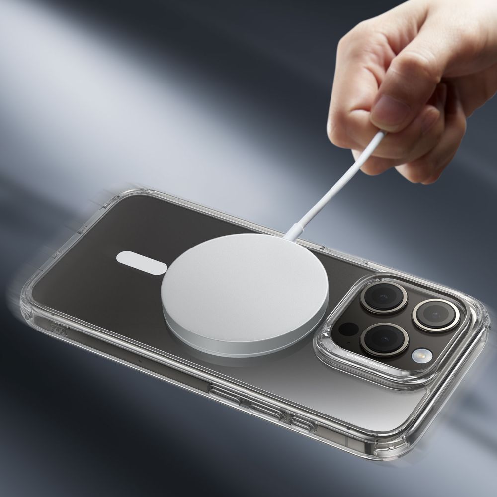 ESR iPhone 15 Pro Max Classic Hybrid Halolock Σκληρή Θήκη με Πλαίσιο Σιλικόνης και MagSafe - Διάφανη
