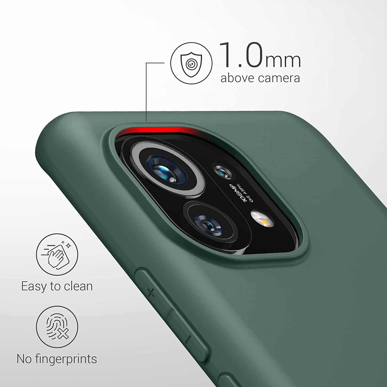 KW Xiaomi Mi 11 Θήκη Σιλικόνης TPU - Blue Green - 54188.171