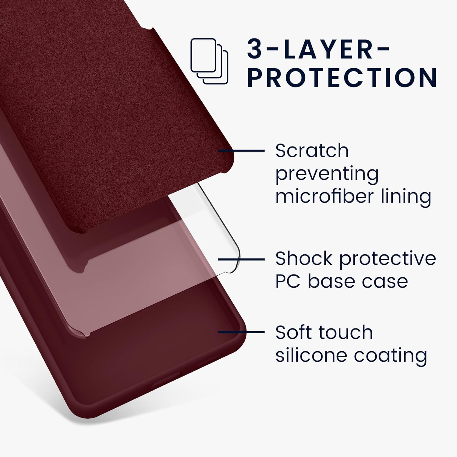 KW Xiaomi Redmi Note 13 Pro 5G / Poco X6 5G Θήκη Σιλικόνης Rubberized TPU - Bordeaux Purple