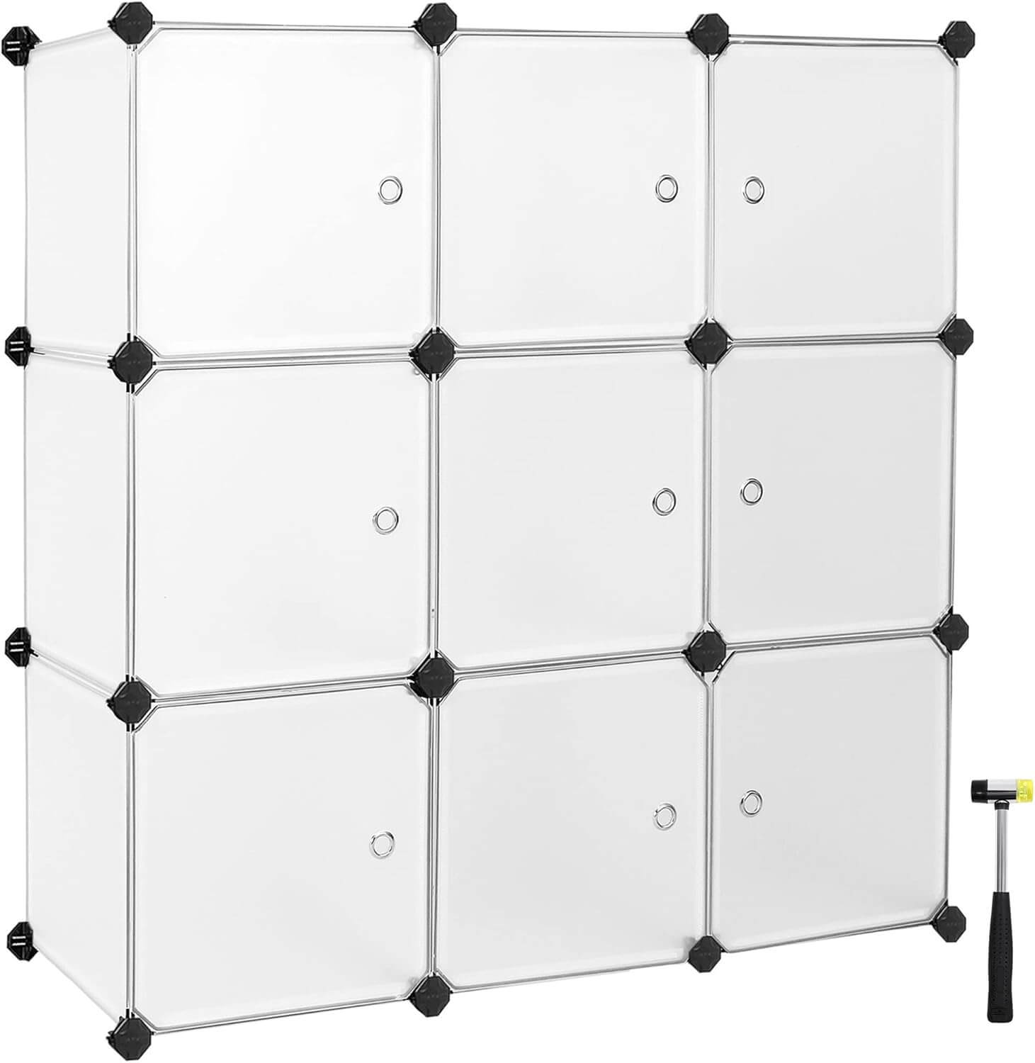 Songmics Σύστημα Αποθήκευσης με 9 Ράφια - White - LPC116WS