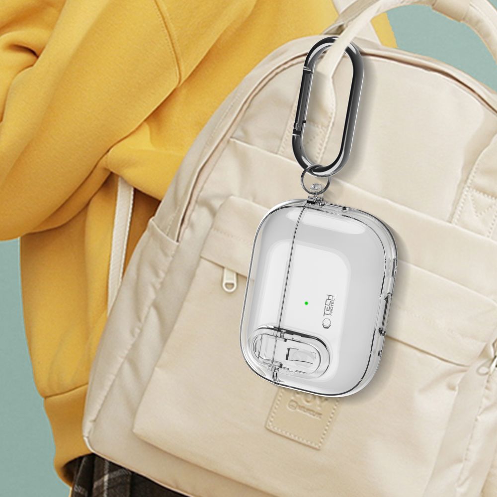 Tech - Protect AirPods Pro 1 / 2 Θήκη από Σκληρό Πλαστικό - Slim Hook - Διάφανη