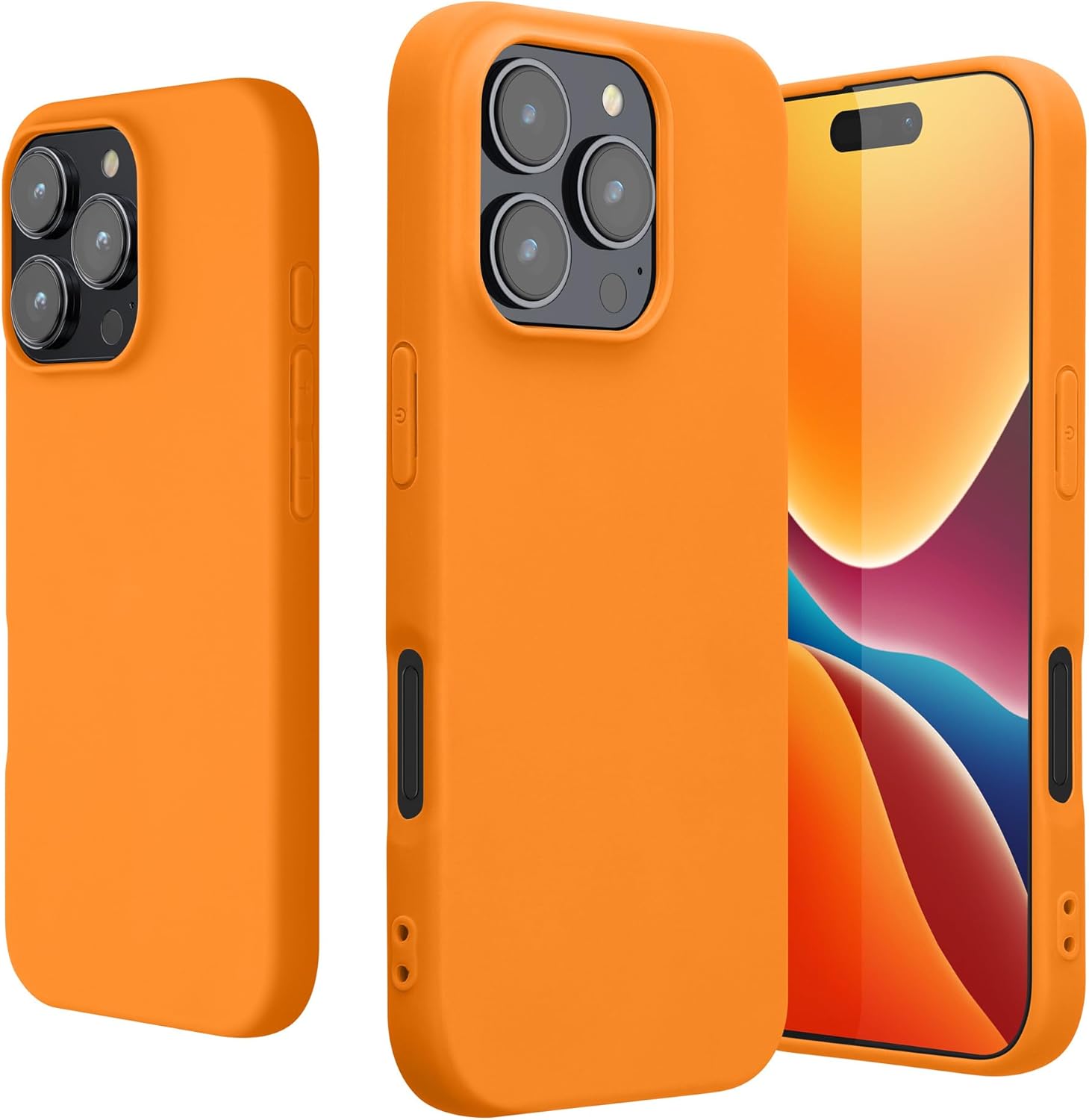 KW iPhone 16 Pro Max Λεπτή Θήκη Σιλικόνης TPU - Fruity Orange
