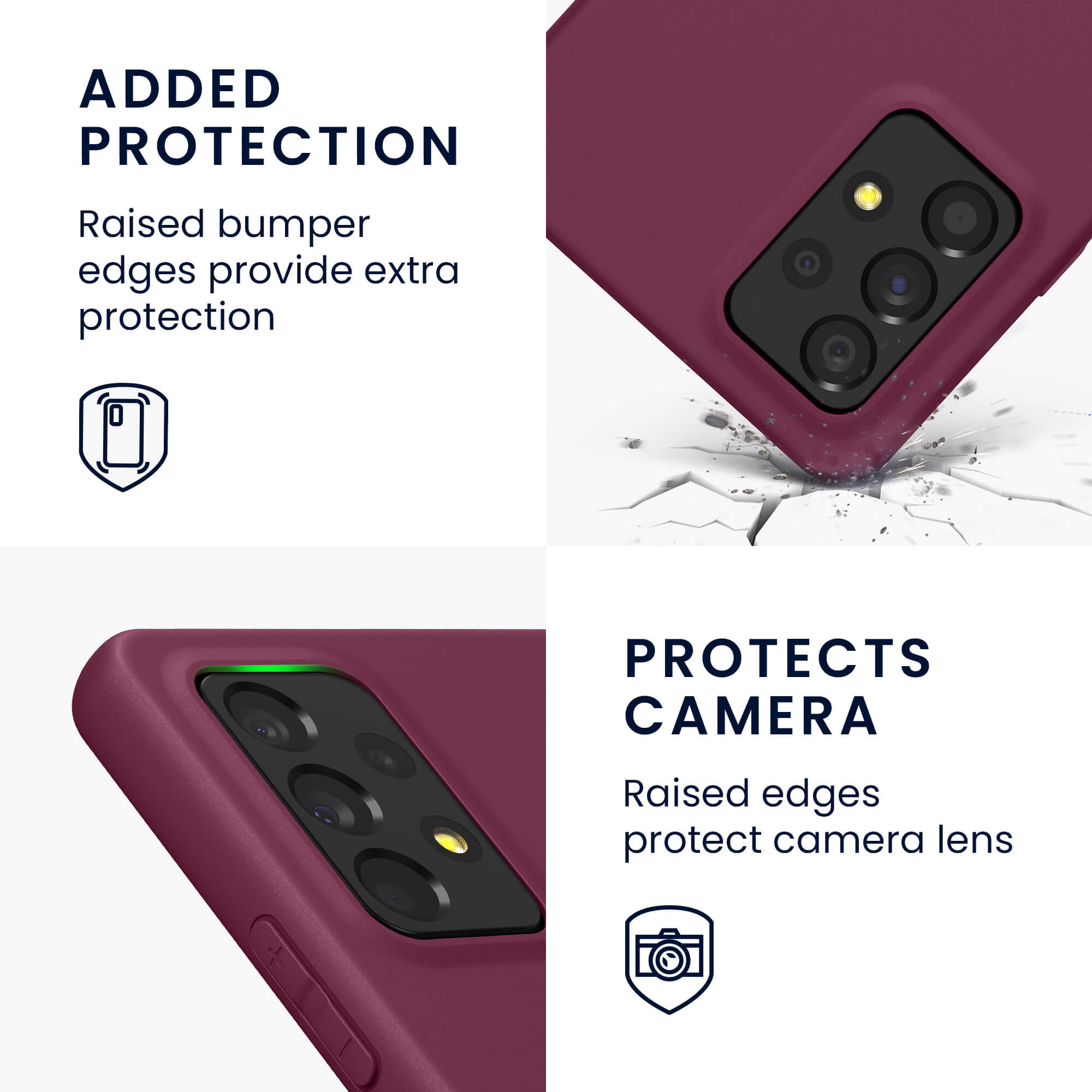 KW Samsung Galaxy A53 5G Θήκη Σιλικόνης TPU - Bordeaux Violett - 57808.187