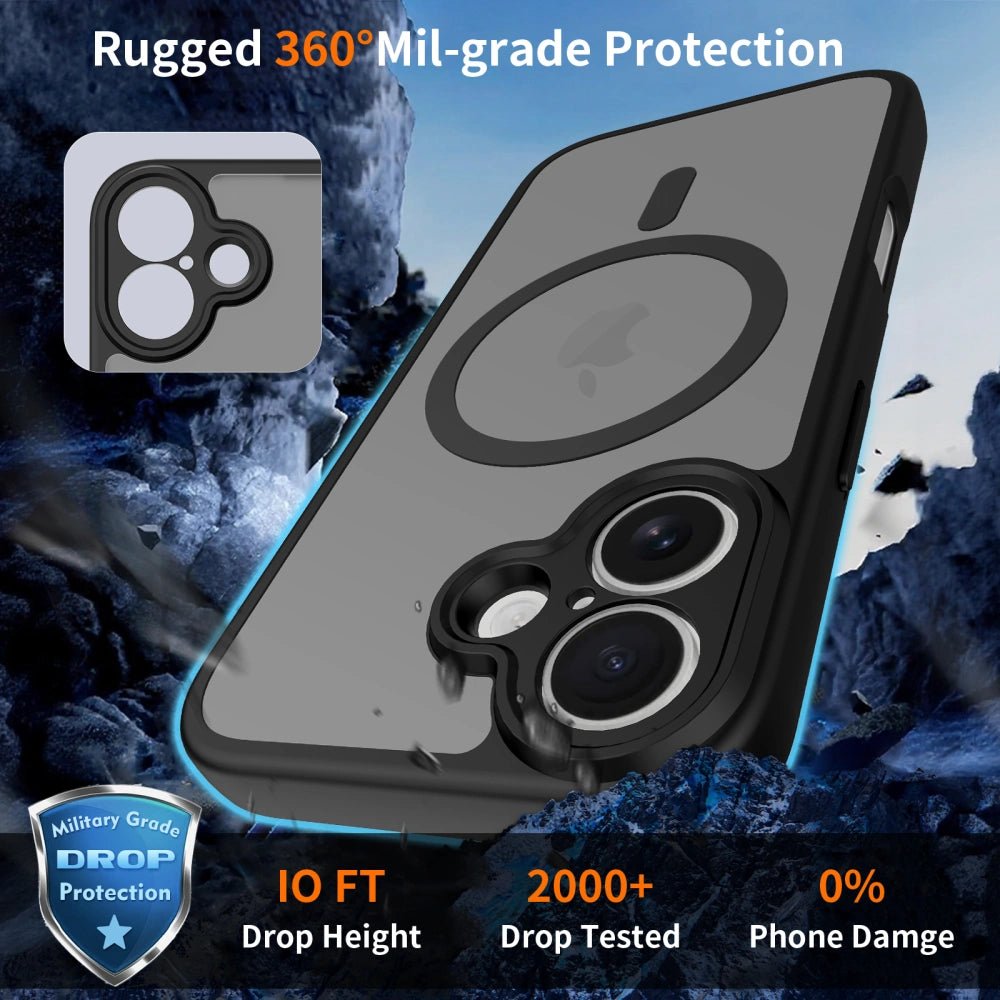Tech - Protect iPhone 17 BasicMag - Σκληρή Θήκη με Πλαίσιο Σιλικόνης και MagSafe - Matte Black