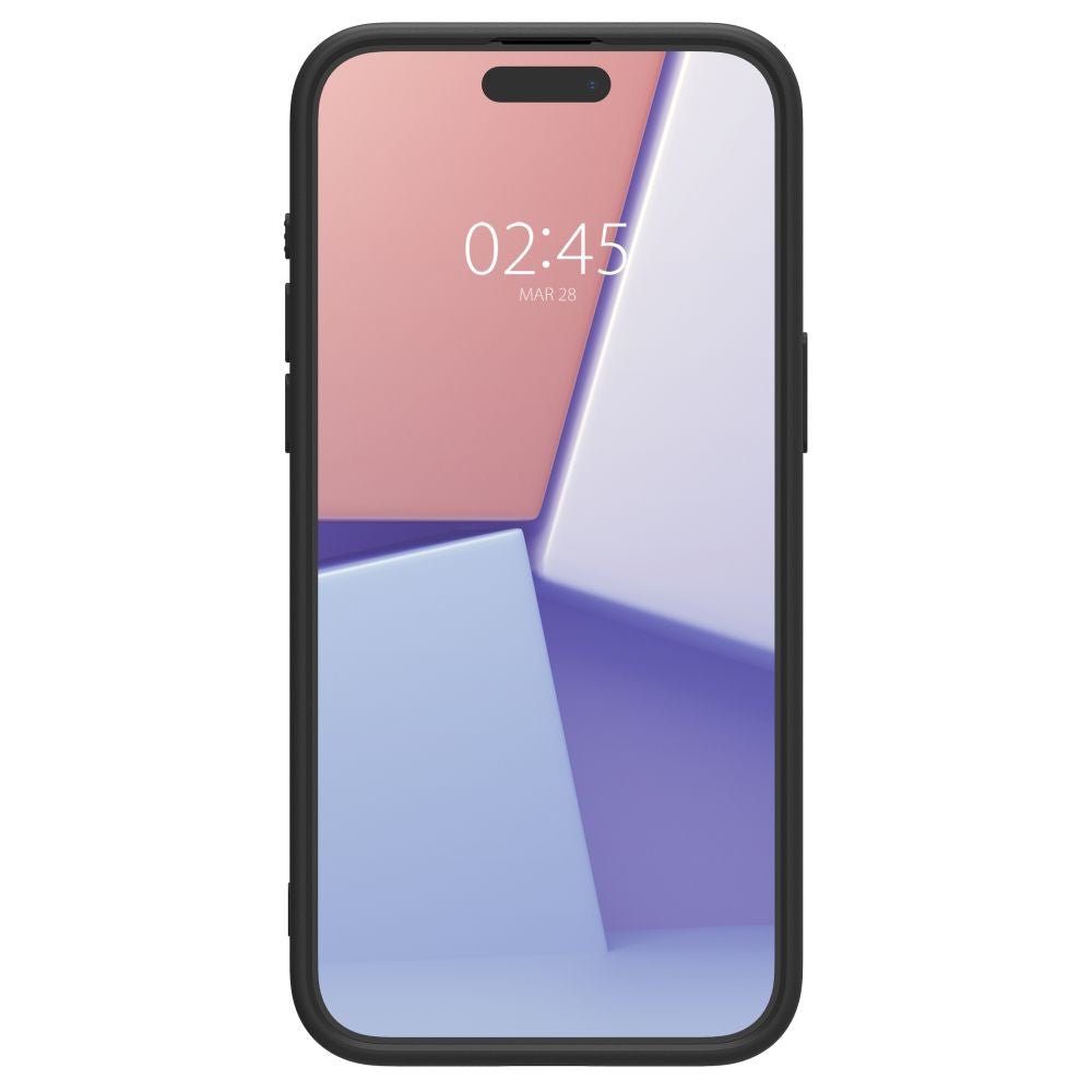 Spigen Cyrill iPhone 15 Pro Max Kajuk Mag Θήκη με Επένδυση Συνθετικού Δέρματος και MagSafe - Black