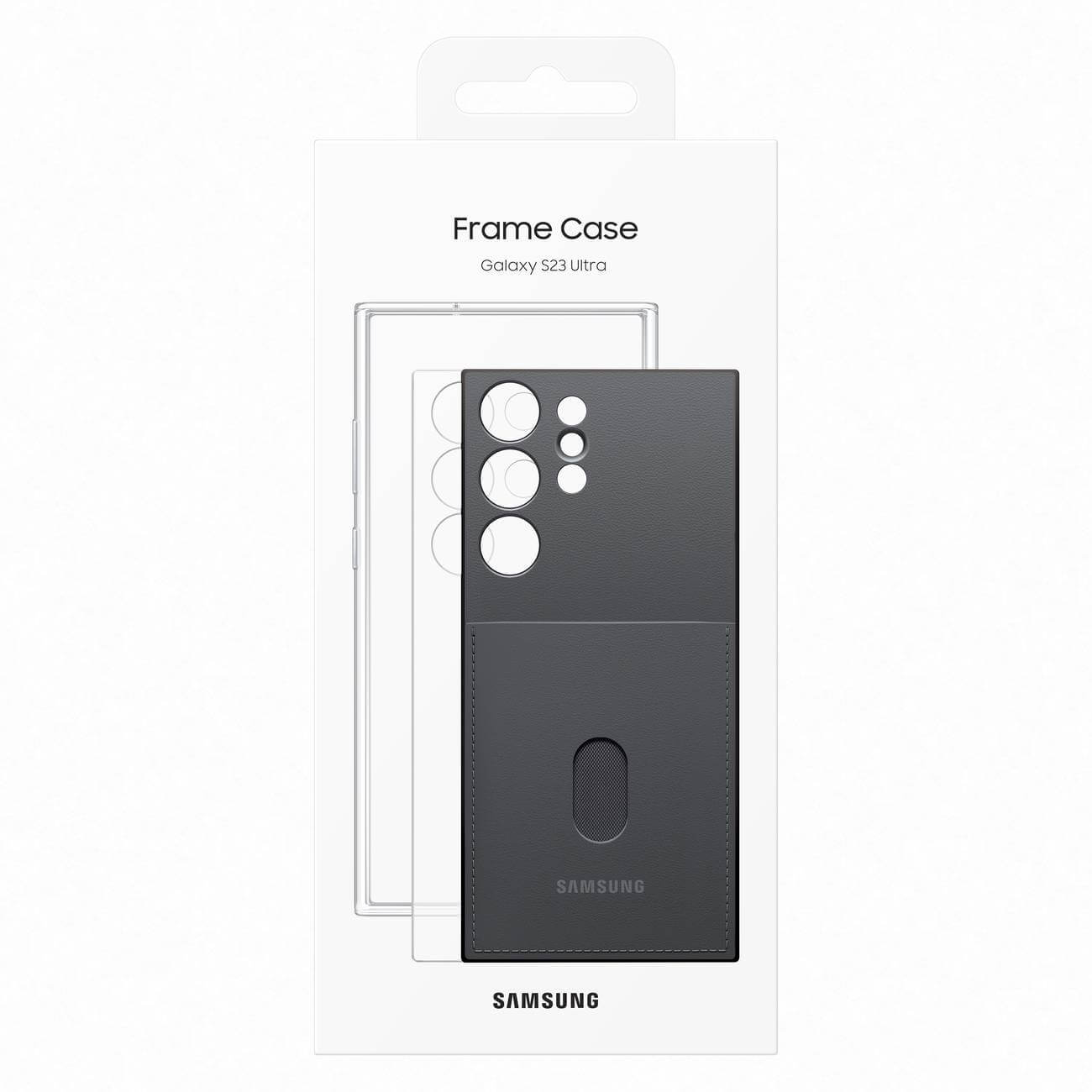 Samsung Frame Cover Samsung Galaxy S23 Ultra Σκληρή Θήκη με Πλαίσιο Σιλικόνης - Black - EF - MS918CBEGWW