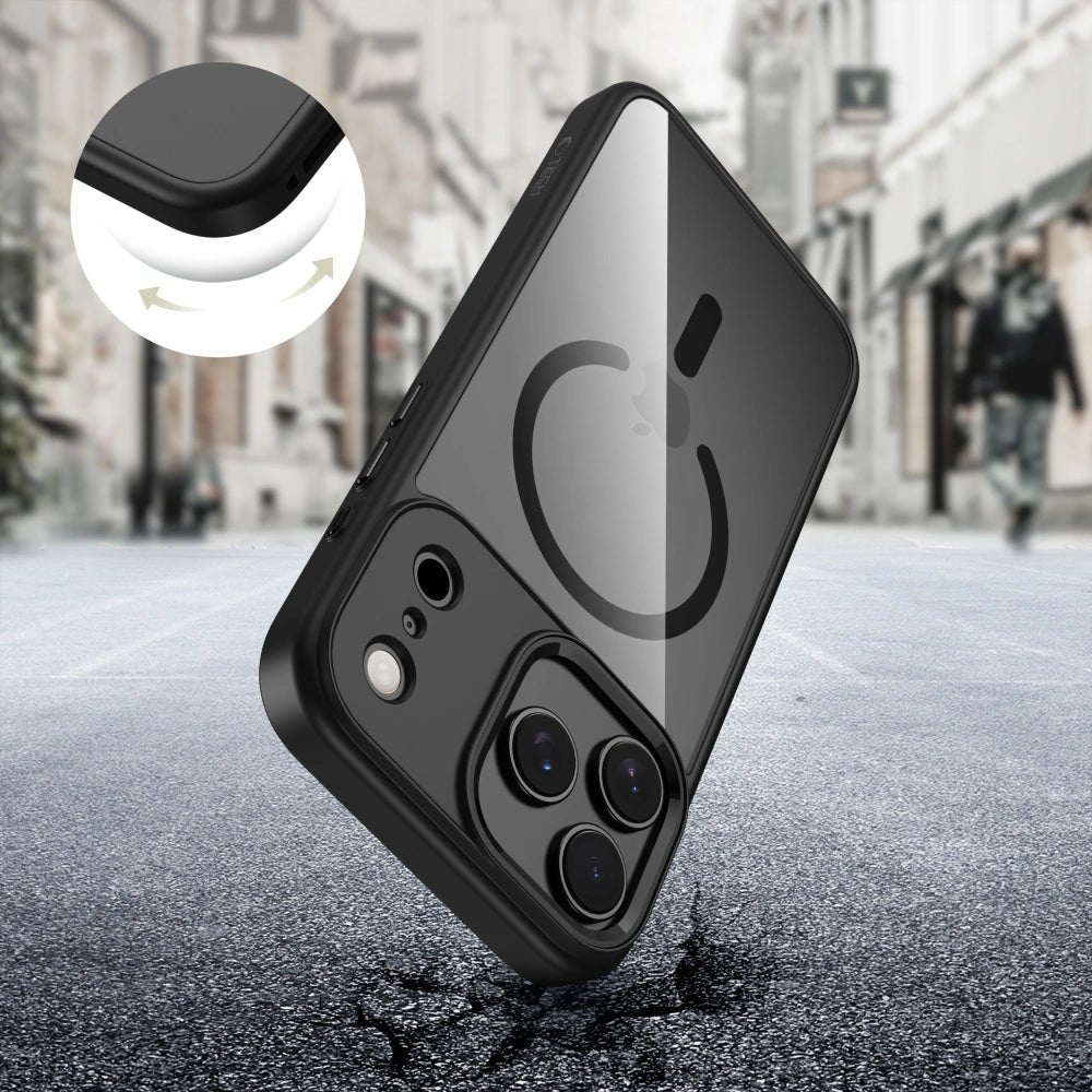Tech - Protect iPhone 17 Pro Max MagMat - Σκληρή Θήκη με Πλαίσιο Σιλικόνης και MagSafe - Black / Διάφανη