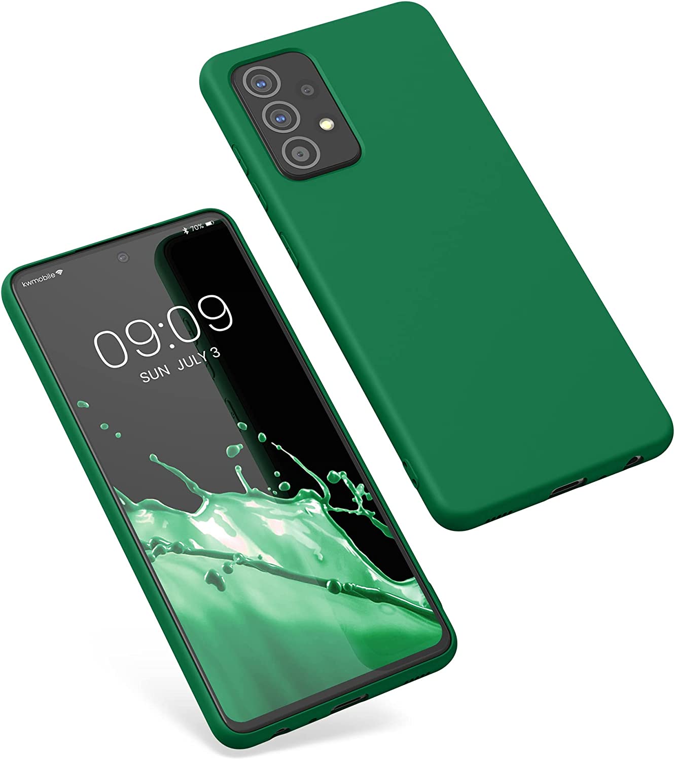 KW Samsung Galaxy A52 / A52 5G / A52s 5G Θήκη Σιλικόνης Rubberized TPU - Pixie Green - 56680.227