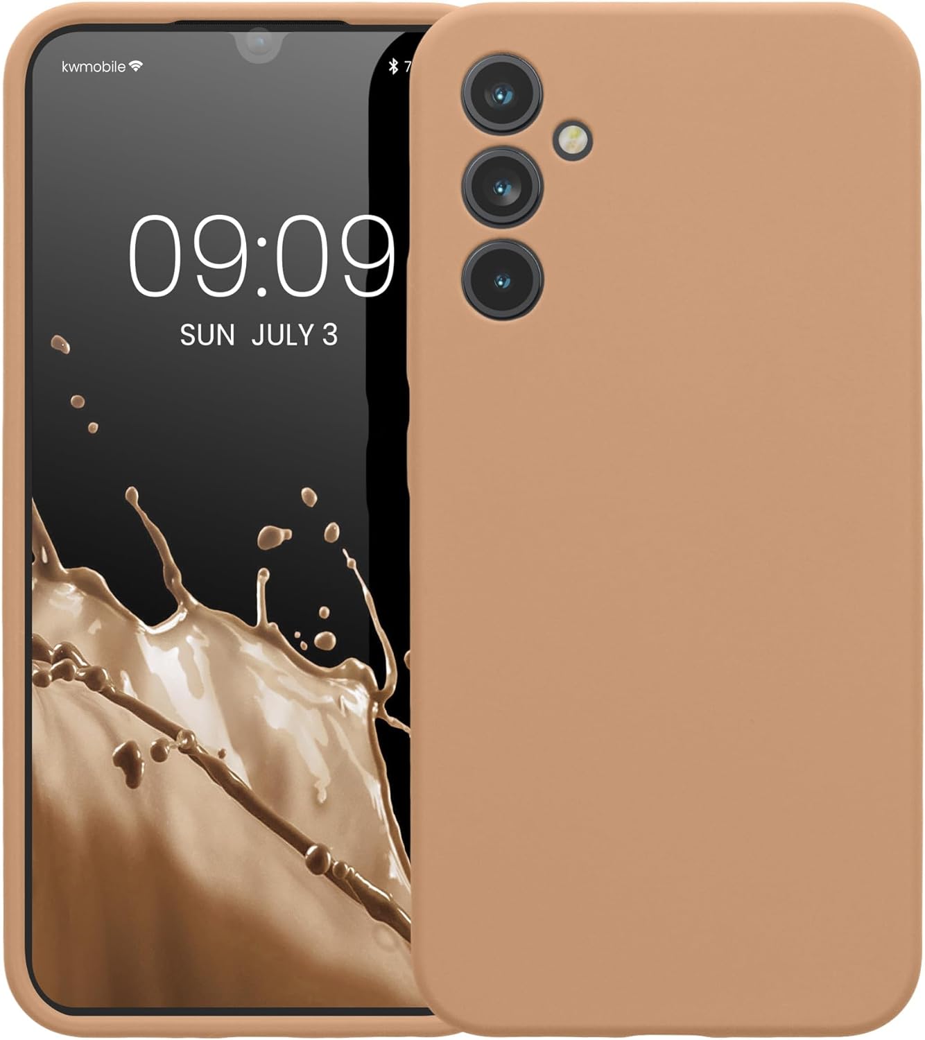 KW Samsung Galaxy A34 5G Θήκη Σιλικόνης Rubber TPU - Macchiato - 60807.245