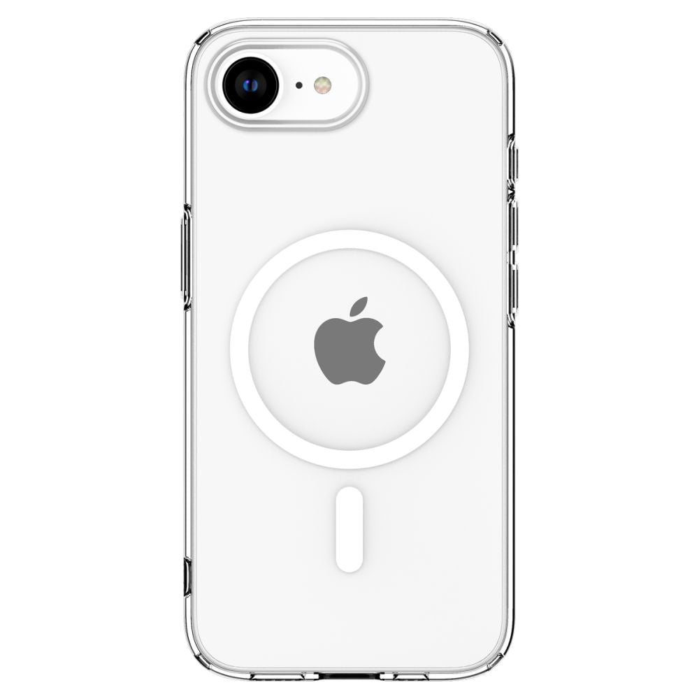 Spigen iPhone 16e Liquid Crystal Mag Θήκη Σιλικόνης με MagSafe - Διάφανη / White