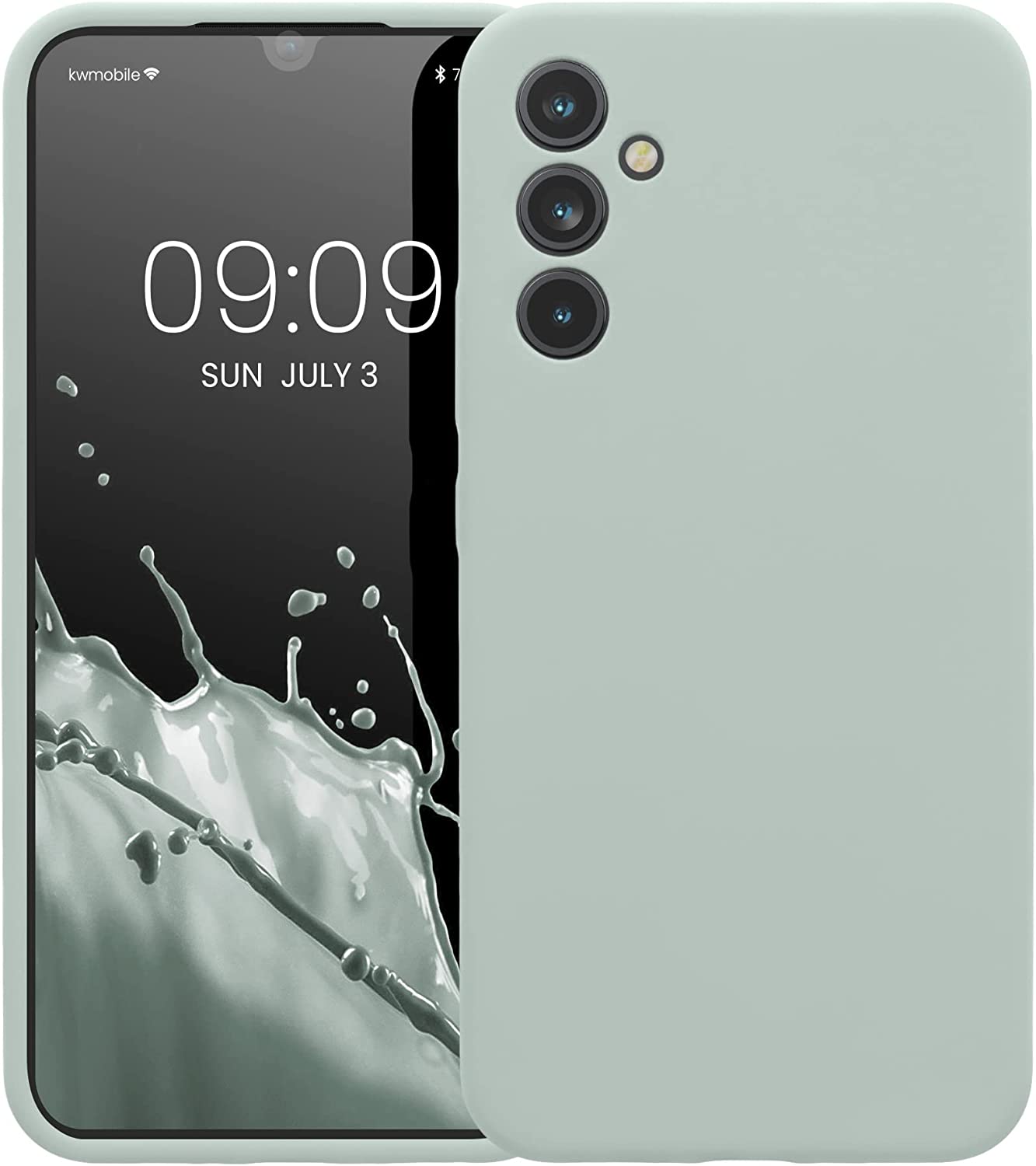 KW Samsung Galaxy A34 5G Θήκη Σιλικόνης Rubber TPU - Cool Mint - 60807.200
