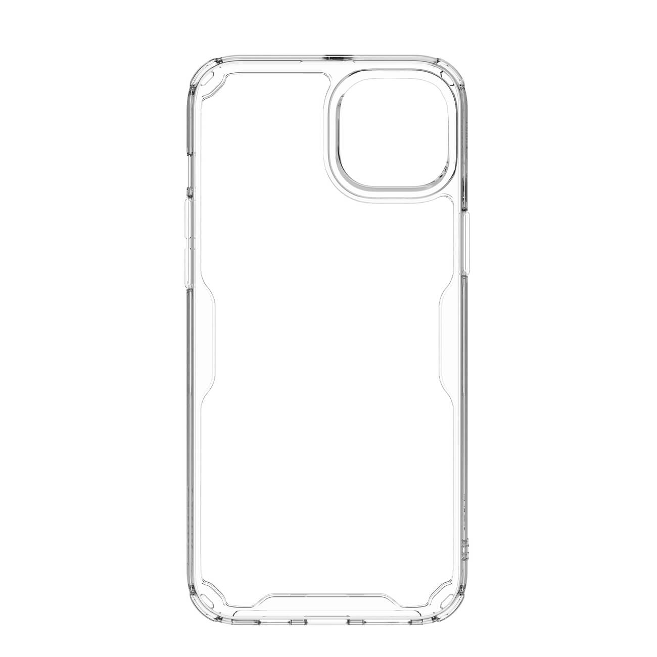 Nillkin iPhone 15 Plus Nature Pro - Σκληρή Θήκη με Πλαίσιο Σιλικόνης - Διάφανη