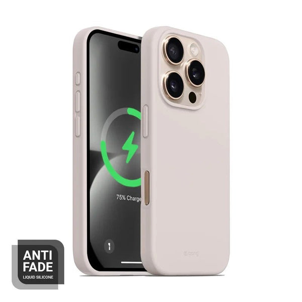 Crong iPhone 16 Pro Max Color Cover Magnetic - Θήκη Σιλικόνης με MagSafe - Sandy Pink