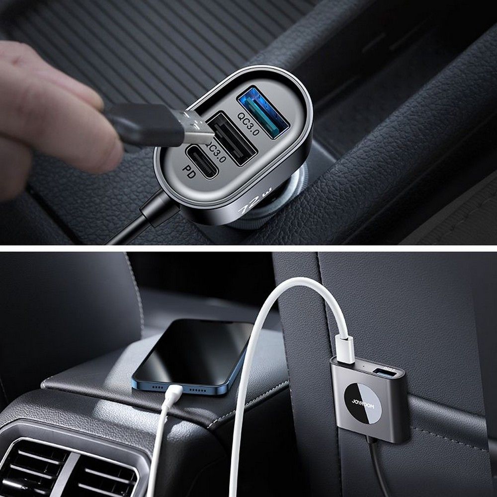 Joyroom JR - CL05 5 - Port - Φορτιστής Αυτοκινήτου με 5 Θύρες USB 72W - Black