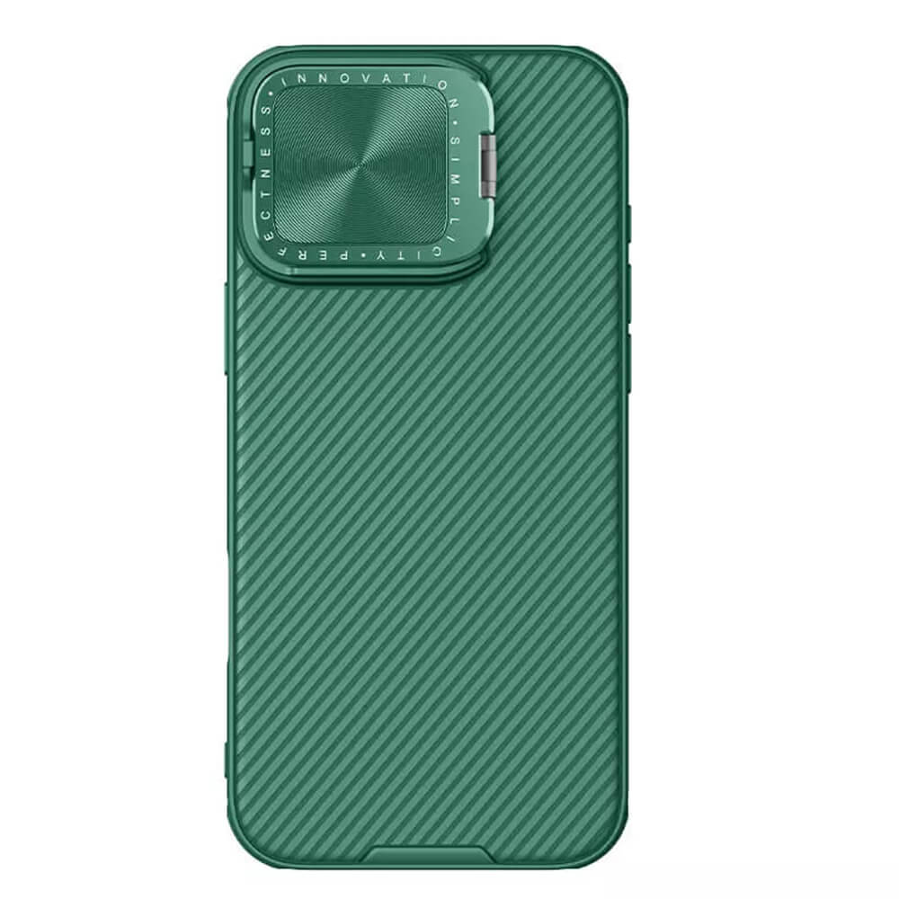Nillkin iPhone 16 Pro Max CamShield Prop Σκληρή Θήκη με Κάλυμμα για την Κάμερα - Green