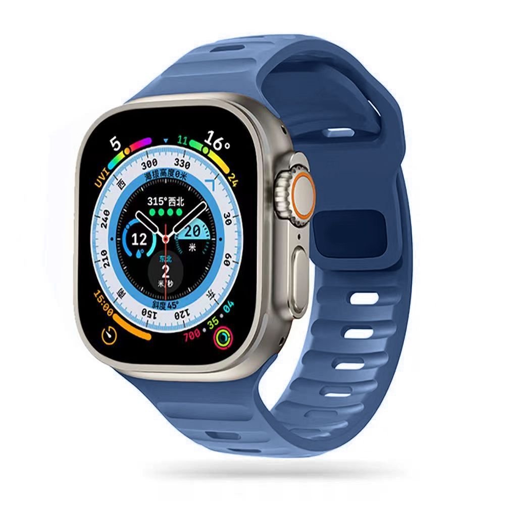 Tech - Protect Λουράκι Apple Watch 4/5/6/7/8/9/10/11 - SE (1/2/3) - ULTRA (1/2/3) - 44/45/46/49mm IconBand Line Λαστιχένιο - Montego Blue