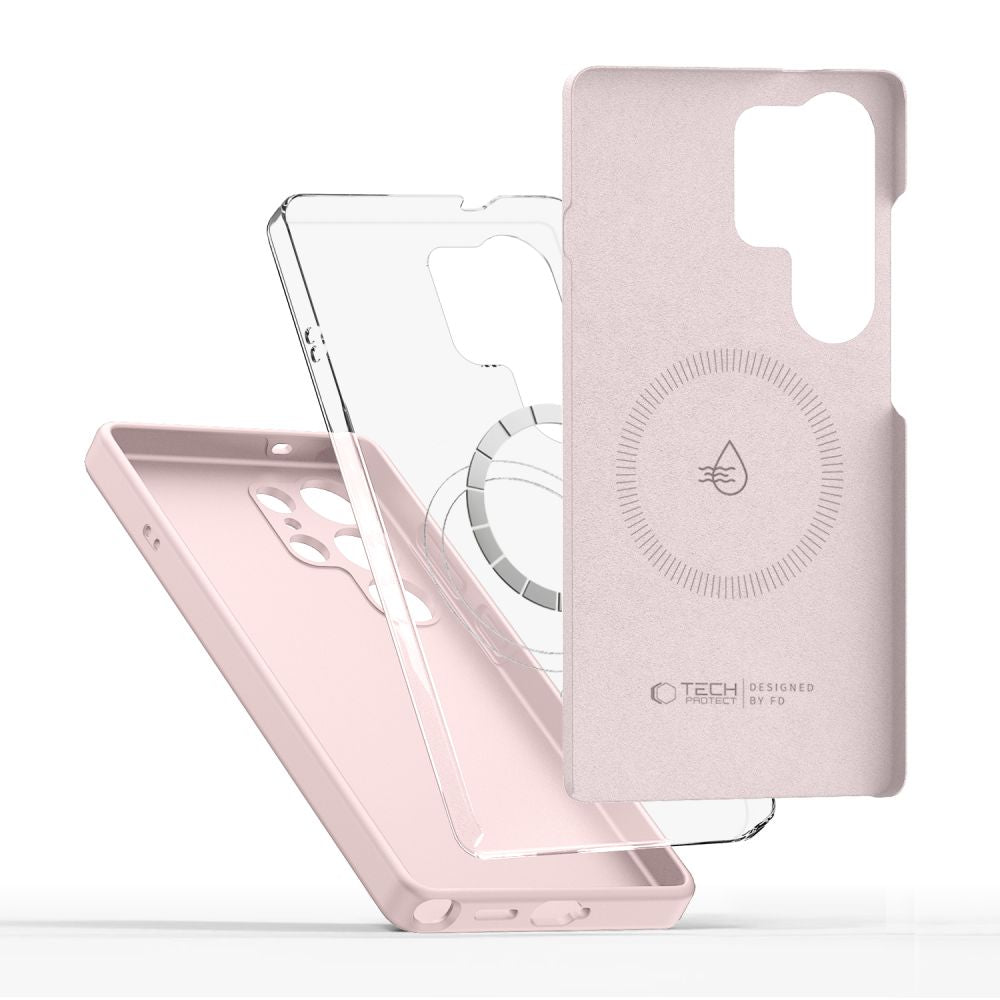 Tech - Protect Samsung Galaxy S25 Ultra Liquid Silicone - MagSafe Θήκη Σιλικόνης TPU - Pink Pearl