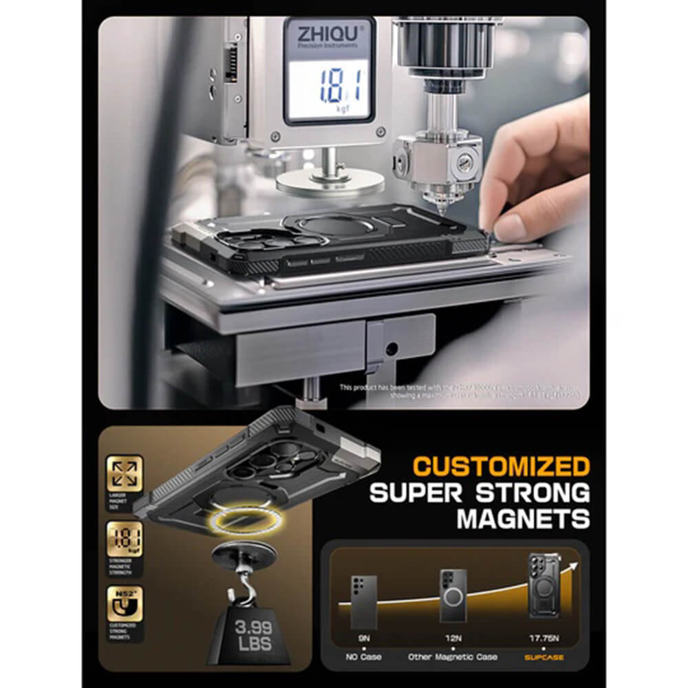 Supcase Samsung Galaxy S25 Ultra Unicorn Beetle Defender Σκληρή Θήκη με MagSafe και Stand - Desert