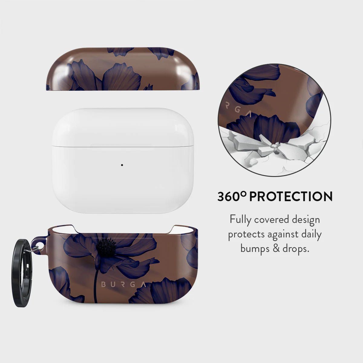 Burga AirPods Pro 2 Σκληρή Θήκη - Velvet Night
