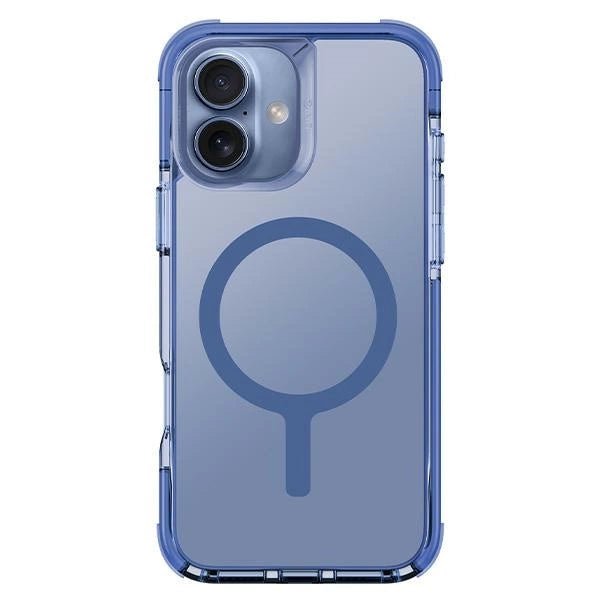 Uniq iPhone 16 Combat Magclick Σκληρή Θήκη με Πλαίσιο Σιλικόνης και MagSafe - Blue / Pearl Blue