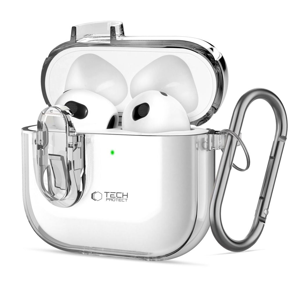 Tech - Protect AirPods 4 Θήκη από Σκληρό Πλαστικό - Slim Hook - Διάφανη