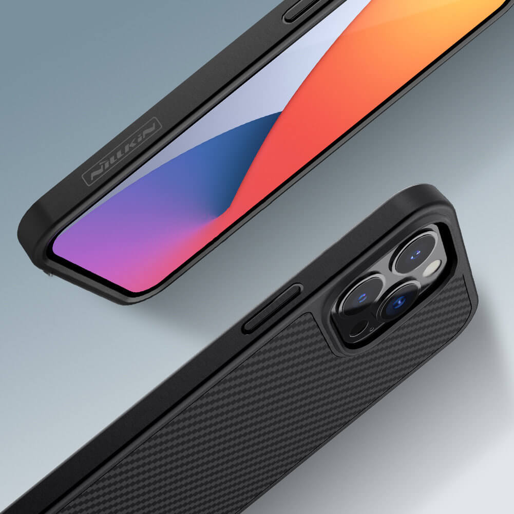 Nillkin iPhone 13 Pro Synthetic Fiber Carbon Σκληρή Θήκη - Black