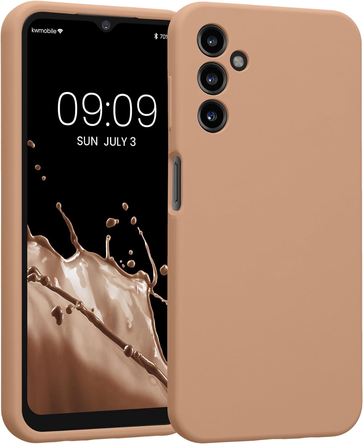 KW Samsung Galaxy A14 5G Θήκη Σιλικόνης Rubberized TPU - Macchiato