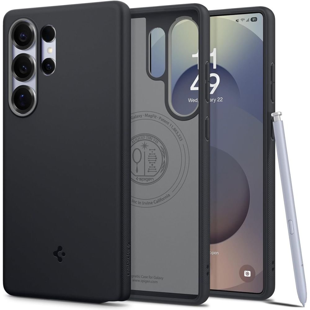 Spigen Samsung Galaxy S25 Ultra - Nano Pop Mag Θήκη Σιλικόνης με MagSafe - Black Sesame