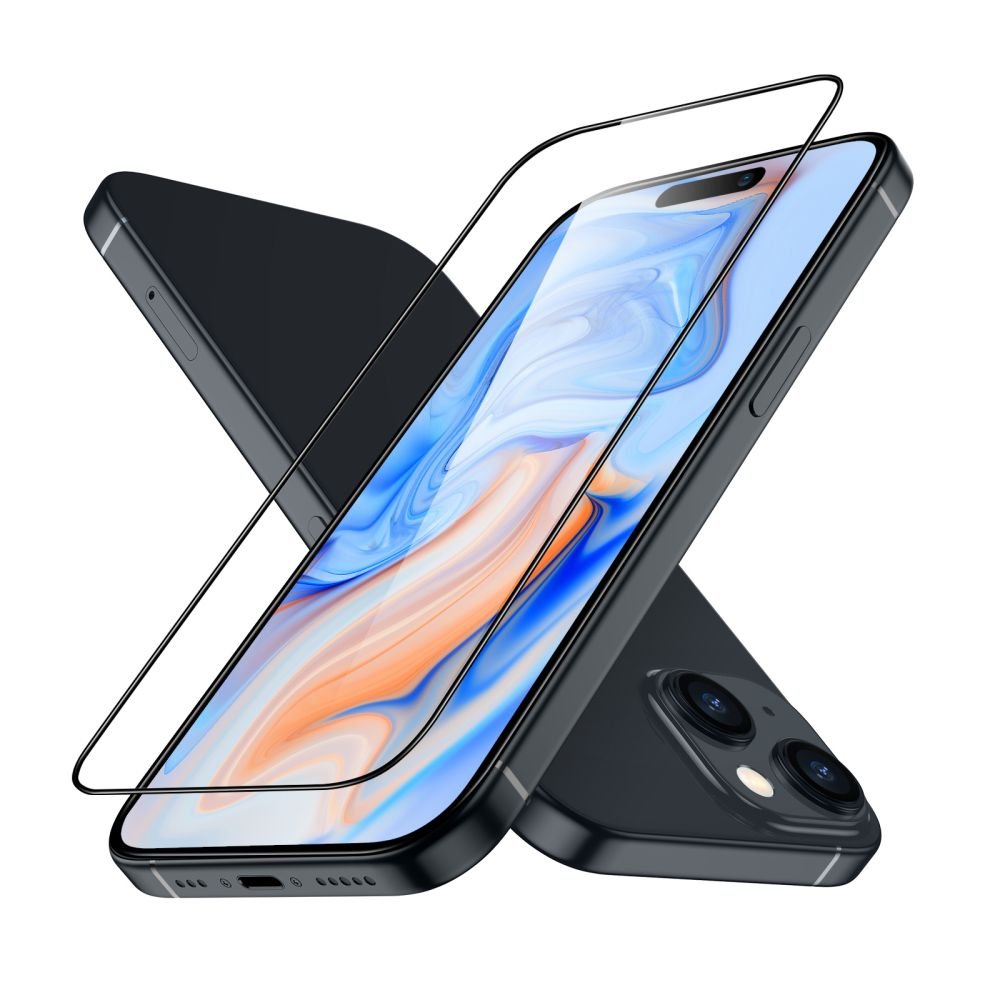 ESR iPhone 15 Armorite 2.5D 9H Full Screen Tempered Glass Αντιχαρακτικό Γυαλί Οθόνης - Black