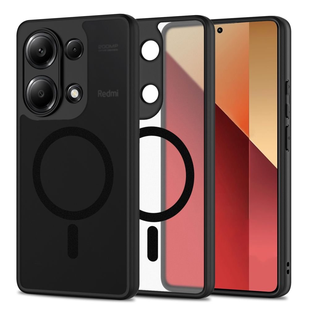 Tech - Protect Xiaomi Redmi Note 13 Pro 4G MagMat Σκληρή Θήκη με Πλαίσιο Σιλικόνης και MagSafe - Matte Black