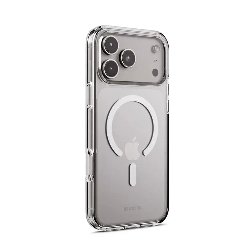 Crong iPhone 17 Pro Max - Clear Mag Cover - Σκληρή Θήκη με Πλαίσιο Σιλικόνης και MagSafe - Clear