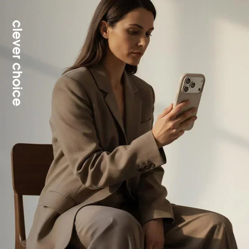 Crong iPhone 17 Pro Max - Color Cover Magnetic - Θήκη Σιλικόνης με MagSafe - Stone Beige