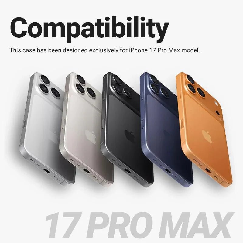 Crong iPhone 17 Pro Max - Hybrid Frost Mag - Σκληρή Θήκη με Πλαίσιο Σιλικόνης και MagSafe - Black