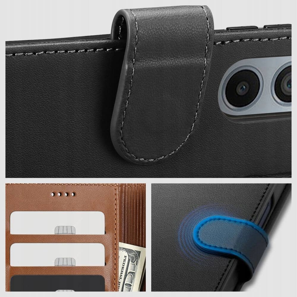 Tech - Protect Xiaomi Redmi Note 12S Θήκη Πορτοφόλι Stand από Δερματίνη - Black