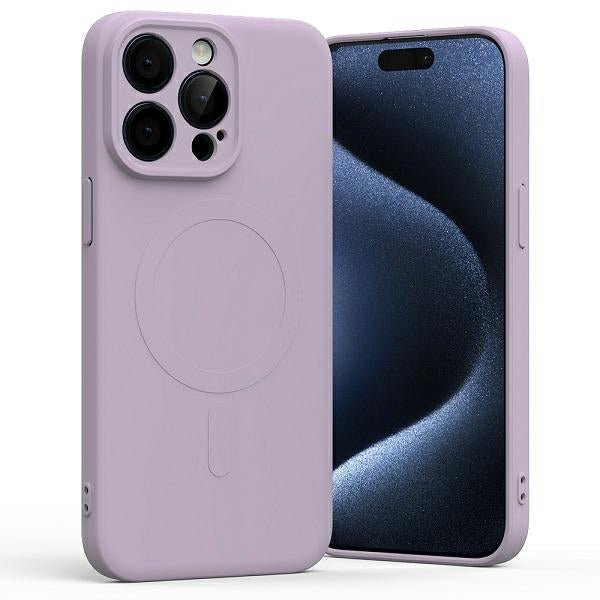 Mercury iPhone 15 Pro Max Semi - Silicone Magsafe Θήκη Σιλικόνης TPU - Lilac Purple