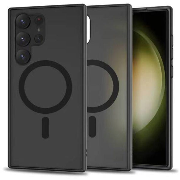 Tech - Protect Samsung Galaxy S23 Ultra MagMat Σκληρή Θήκη με Πλαίσιο Σιλικόνης και MagSafe - Matte Black