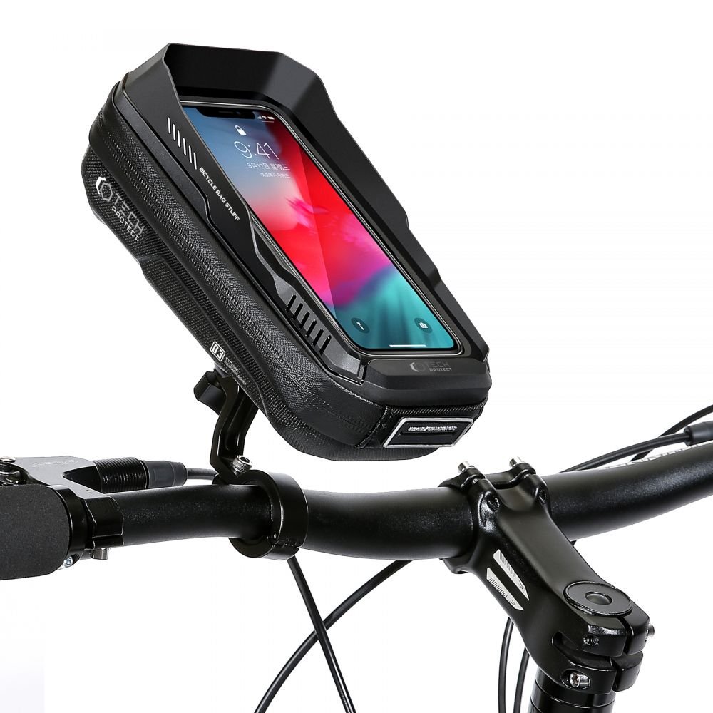 Tech - Protect XT3S Bike Mount Universal Τσάντα Αποθήκευσης για Τιμόνι Ποδηλάτου - 0,6L - Black