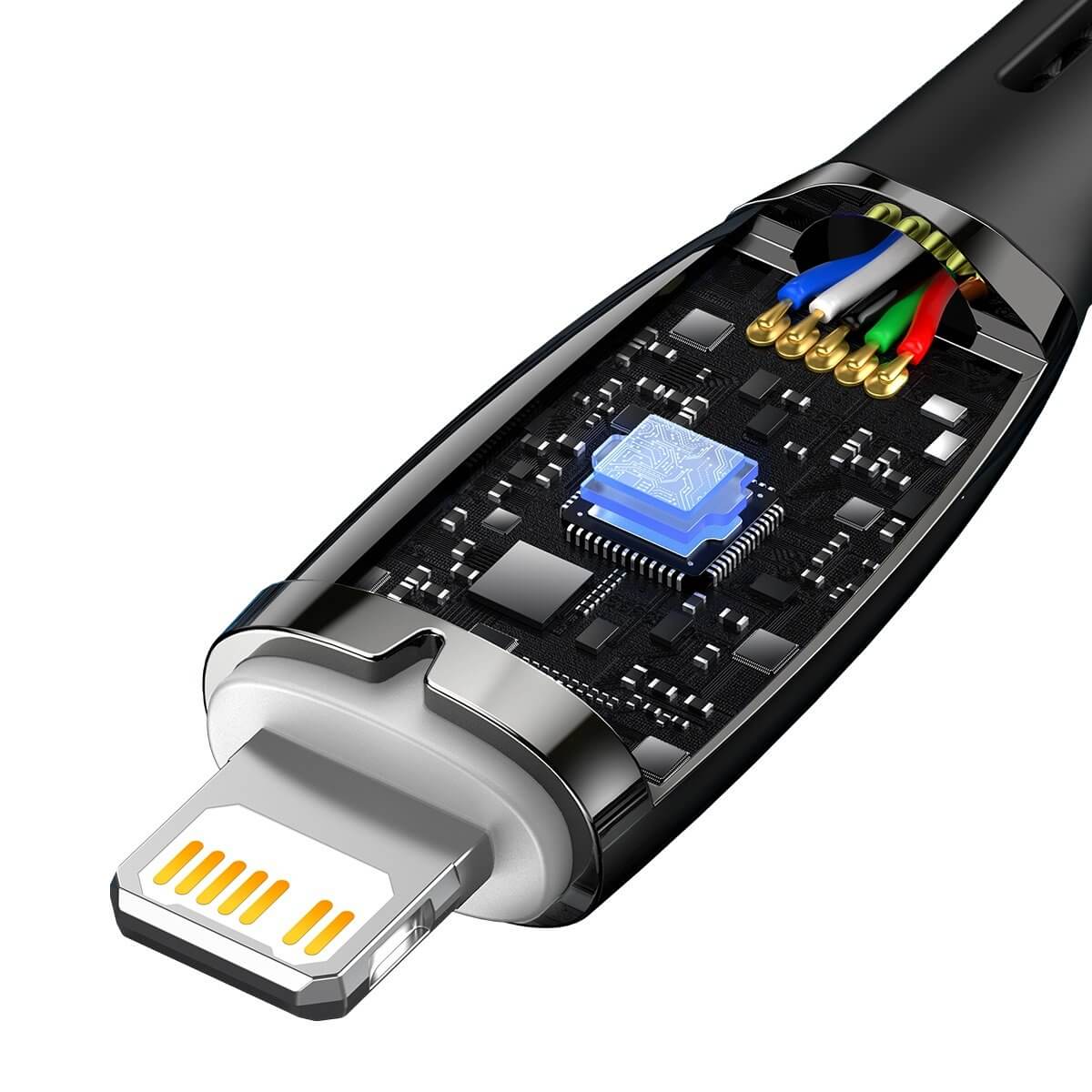 Baseus Glimmer Series PD 20W - Καλώδιο Δεδομένων και Φόρτισης Type - C to Lightning 1M - Black - CADH000001