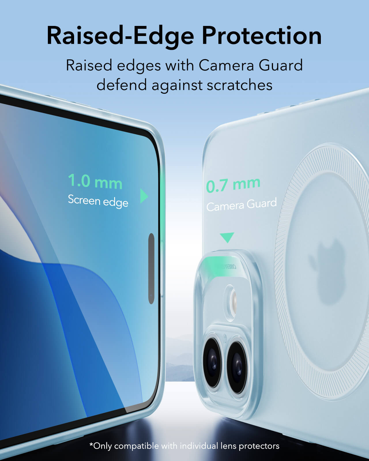 ESR iPhone 16 Zero HaloLock Λεπτή Θήκη Σιλικόνης με MagSafe - Frosted Blue