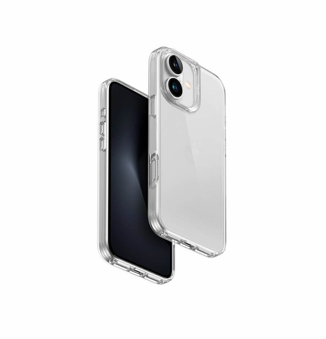 Uniq iPhone 16 Air Fender Σκληρή Θήκη με Πλαίσιο Σιλικόνης - Διάφανη