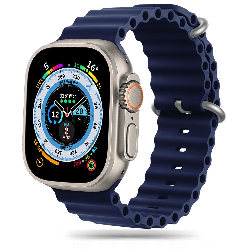 Tech - Protect Λουράκι Apple Watch 8/9/10/11 - SE (1/2/3) - Ultra (1/2/3) – 44/45/46/49mm IconBand Pro Λαστιχένιο - Midnight Blue